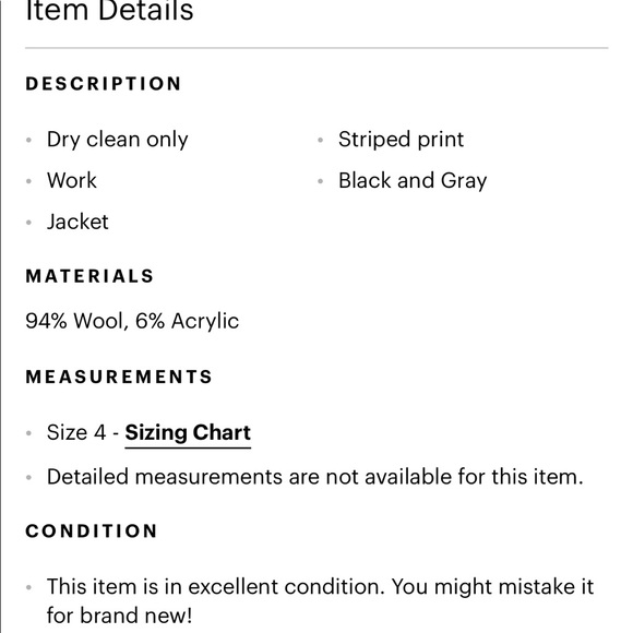 Cynthia Steffe Striped Wool Blend Blazer - Picture 3 of 5